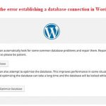 How to fix the error establishing a database connection in WordPress?